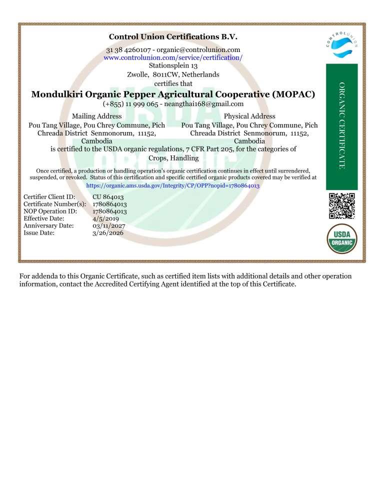 USDA Organic